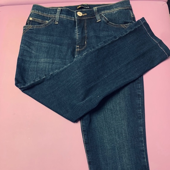 Lee Womens Slim Crop Jeans Capris Stretch Size 28 - Picture 3 of 5